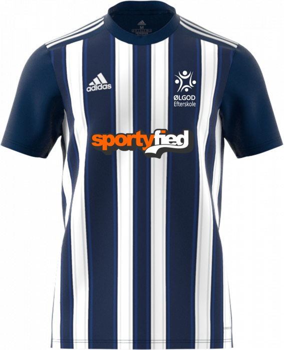 Adidas - Ølgod  Striped 21 Jersey - Blu navy & bianco